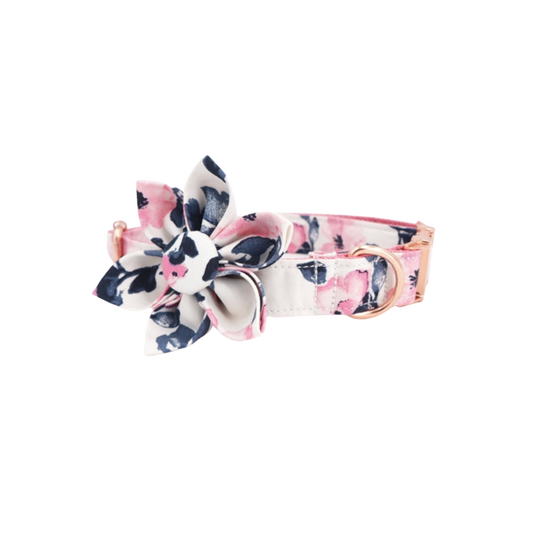 Load image into Gallery viewer, Floral Blush - 2 Piece Set - Leash & Personalised Collar