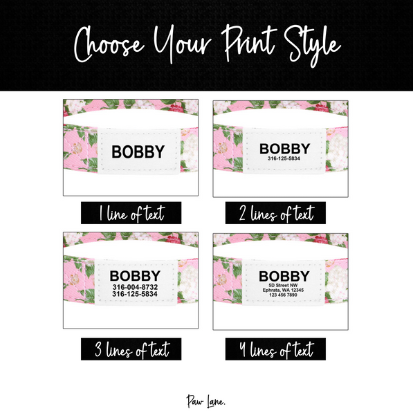 Load image into Gallery viewer, Floral Dream Print - Personalised Collar