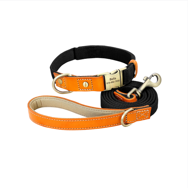 Load image into Gallery viewer, King Inspector - 2 Piece Set - Leash & Personalised Collar
