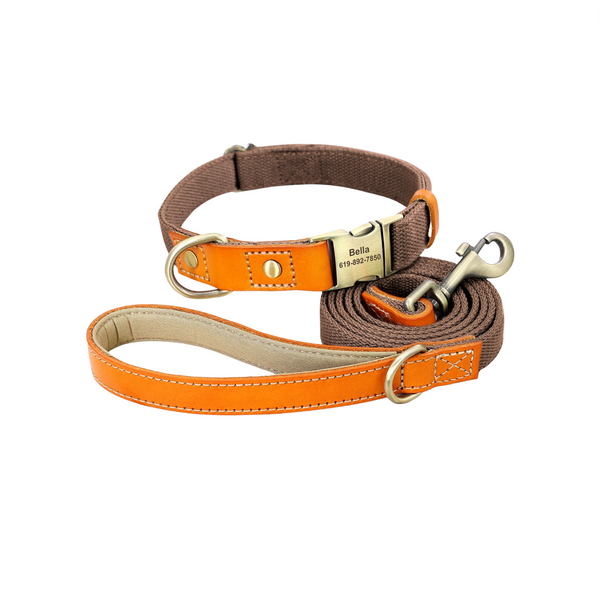 Load image into Gallery viewer, King Inspector - 2 Piece Set - Leash & Personalised Collar
