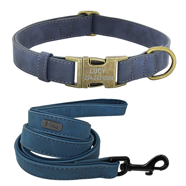 Load image into Gallery viewer, Vintage Bronze - 2 Piece Set - Leash & Personalised Collar