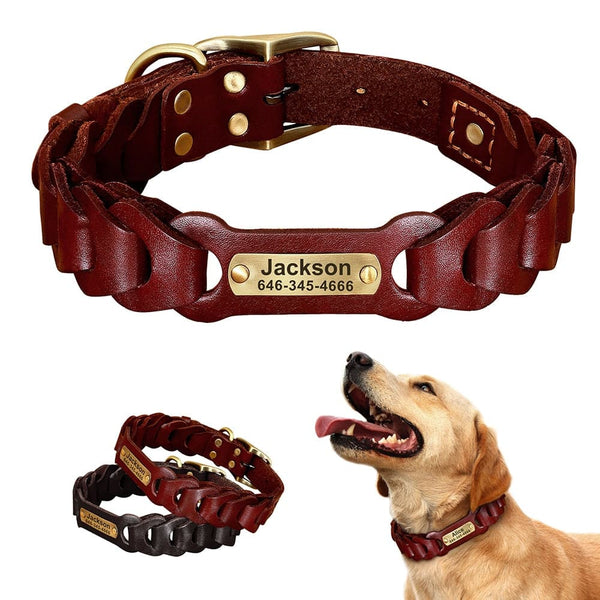 Load image into Gallery viewer, Leather Link - Personalised Collar