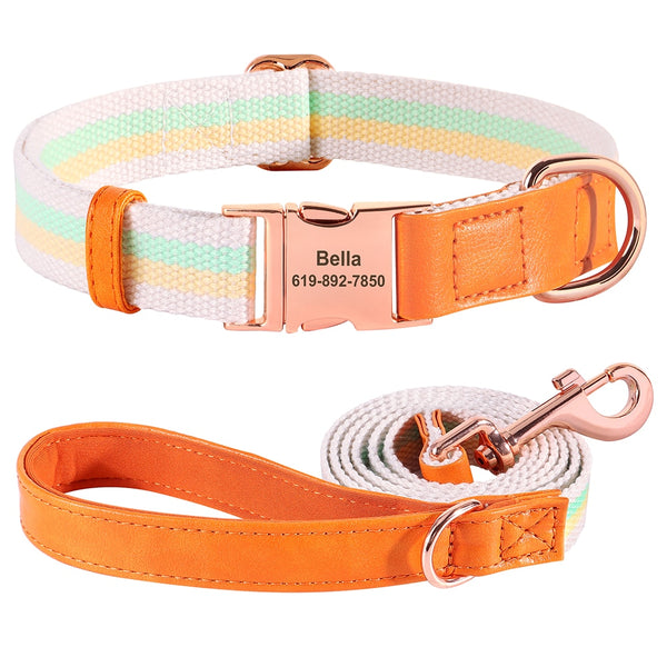 Load image into Gallery viewer, King Inspector Rose - 2 Piece Set - Personalised Collar and Leash