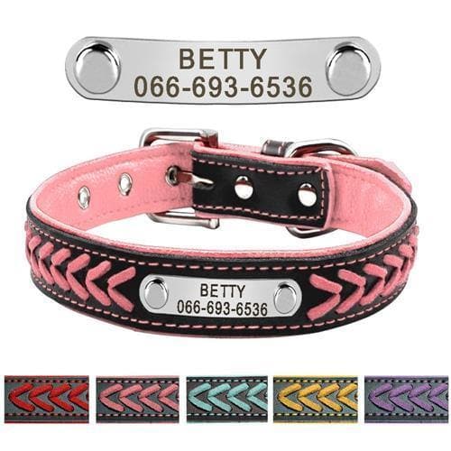 Load image into Gallery viewer, Personalised pet collars pink