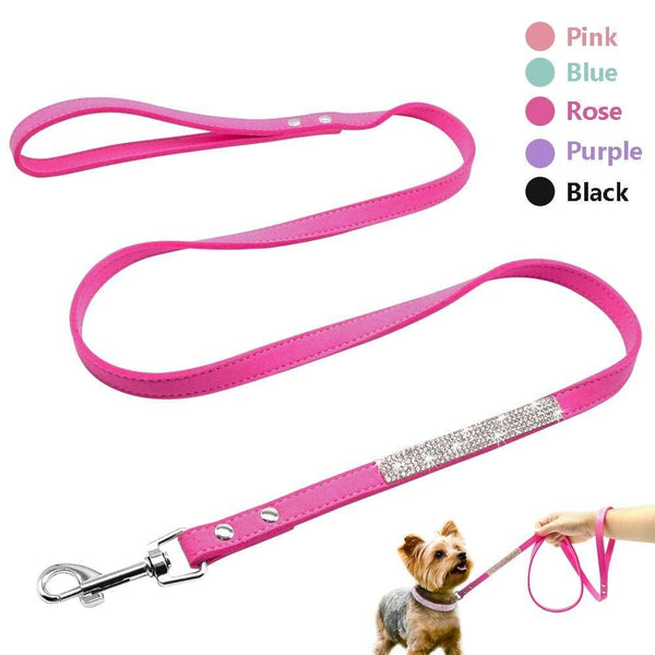 Load image into Gallery viewer, Rhinestone sparkly dog leash