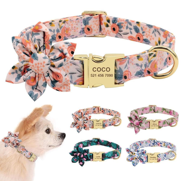 Load image into Gallery viewer, Floral Dream Flower - Personalised Collar