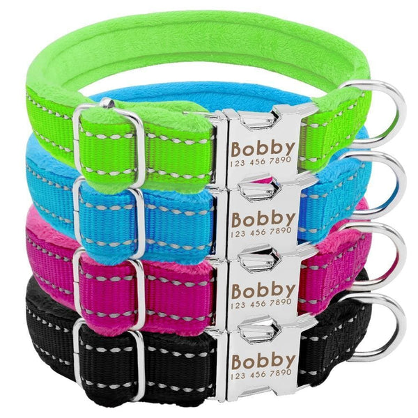 Load image into Gallery viewer, Personalised dog collar with engraving and matching leash set