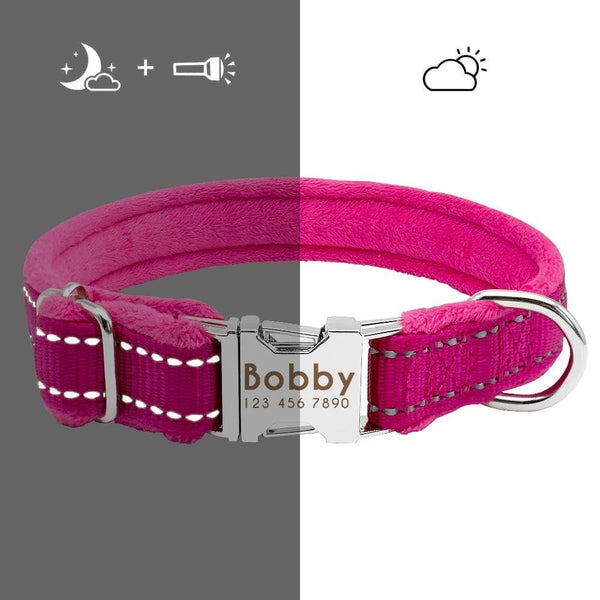 Load image into Gallery viewer, Personalised dog collar with engraving and matching leash set