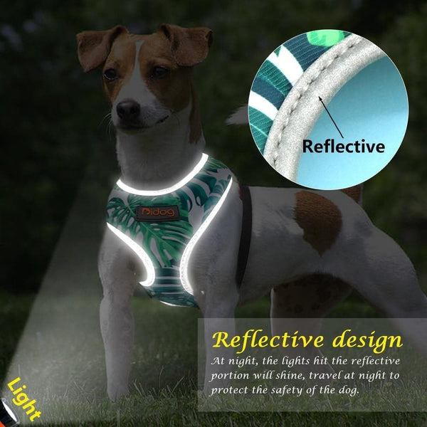 Load image into Gallery viewer, Malibu style dog harness with reflective detail