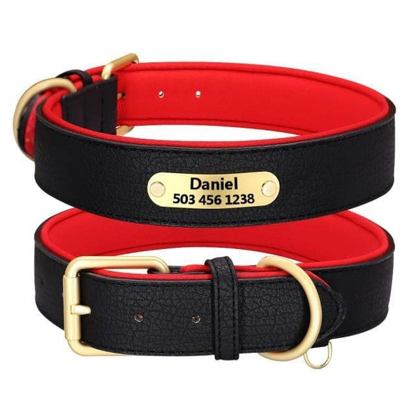 Load image into Gallery viewer, leather personalised dog collar engraved