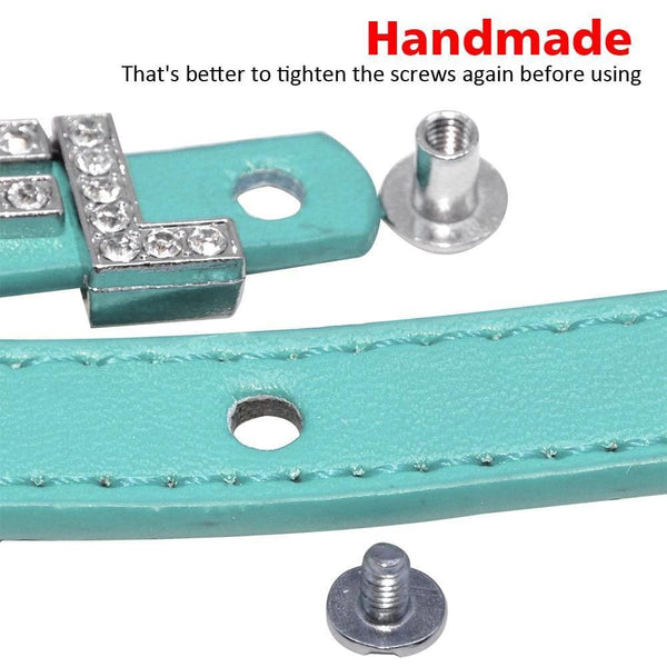 Load image into Gallery viewer, personalised pet collar with letter charms