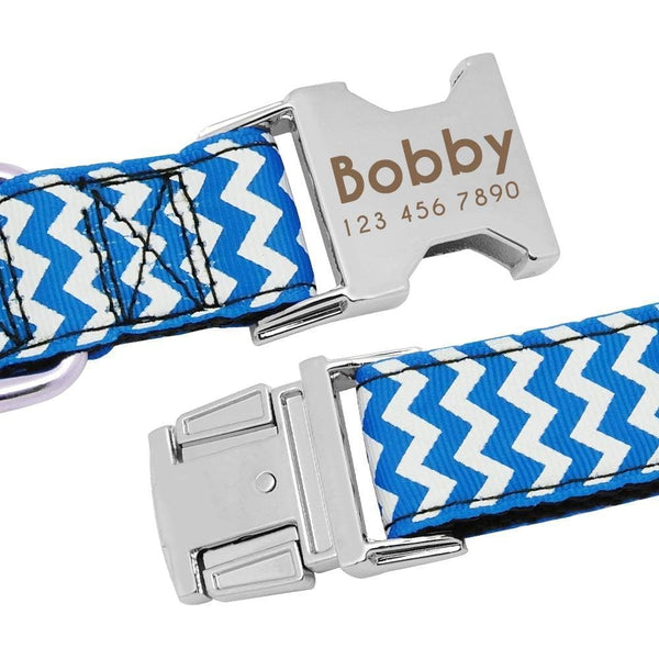 Load image into Gallery viewer, Personalised dog collar with engraving of name and phone number