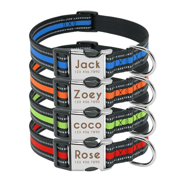Load image into Gallery viewer, Personalised dog collar with engraving and matching leash set