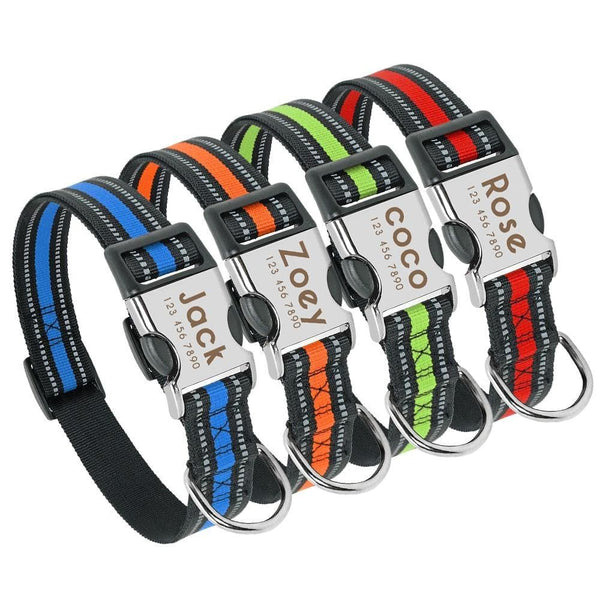 Load image into Gallery viewer, Personalised dog collar with engraving and matching leash set