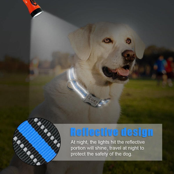 Load image into Gallery viewer, Personalised dog collar with engraving and matching leash set