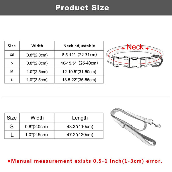 Load image into Gallery viewer, Black Rose - 2 Piece Set - Leash & Personalised Collar