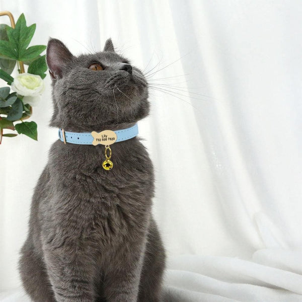Load image into Gallery viewer, personalised cat collar with tag engraved name and phone number
