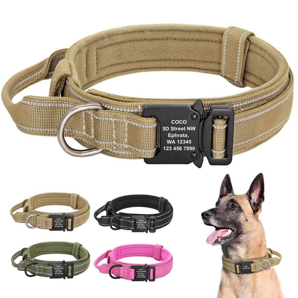 Load image into Gallery viewer, personalised dog collar with engraving of name and phone number