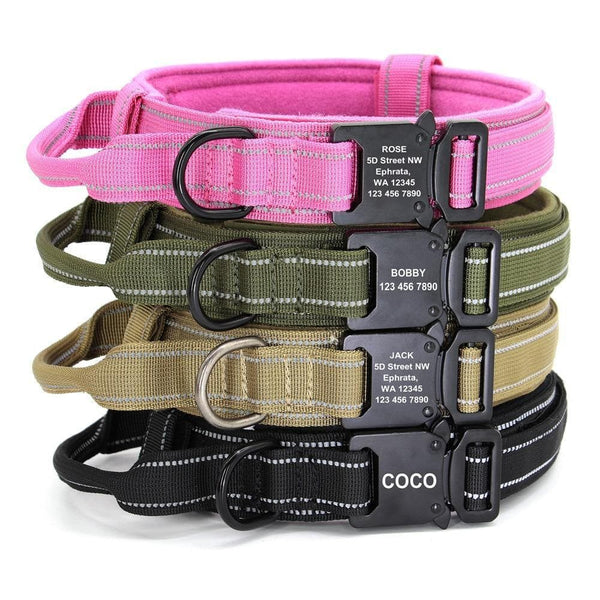 Load image into Gallery viewer, personalised dog collar with engraving of name and phone number