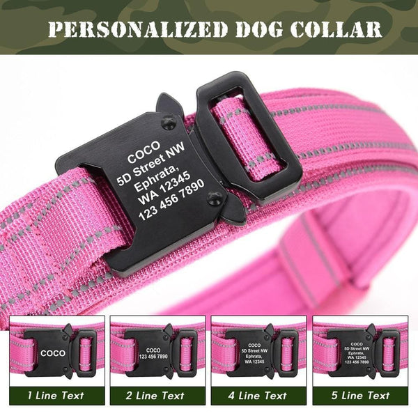 Load image into Gallery viewer, personalised dog collar with engraving of name and phone number