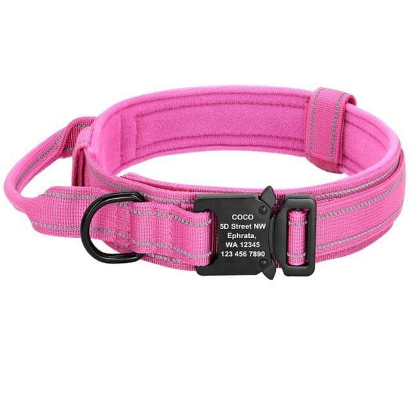 Load image into Gallery viewer, personalised dog collar with engraving of name and phone number