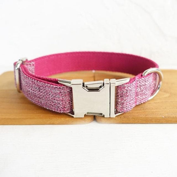 Load image into Gallery viewer, Tweed Blush - Personalised Collar