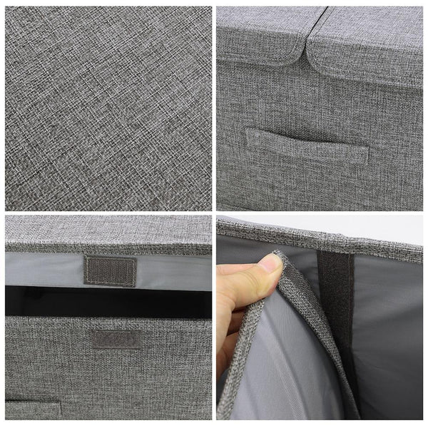 Load image into Gallery viewer, large dual compartment pet toy storage box personalised with name