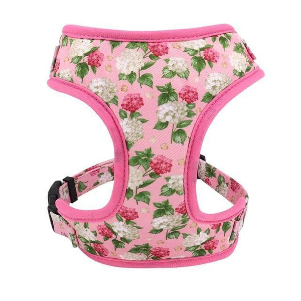 Load image into Gallery viewer, floral dog harness pink