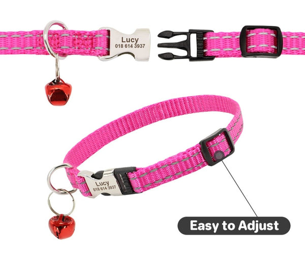 Load image into Gallery viewer, Style Line Solid - Personalised Cat Collar