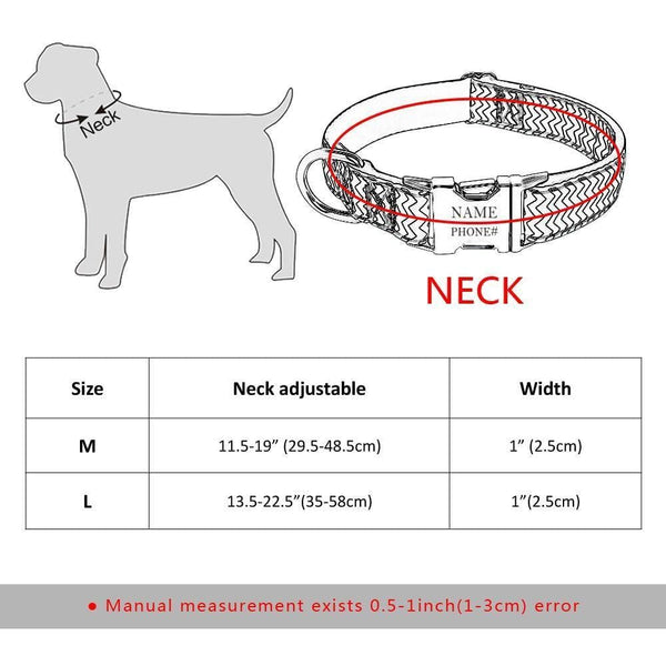 Load image into Gallery viewer, Personalised dog collar with engraving of name and phone number