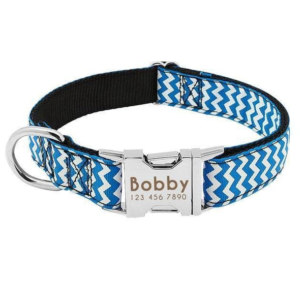 Load image into Gallery viewer, Personalised dog collar with engraving of name and phone number