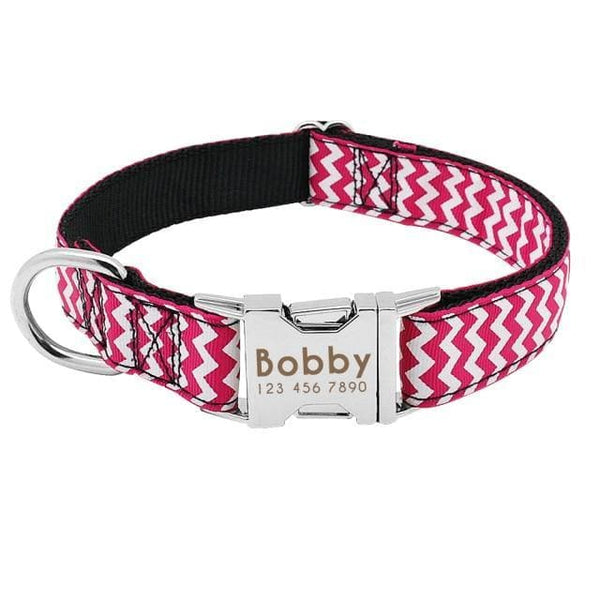 Load image into Gallery viewer, Personalised dog collar with engraving of name and phone number