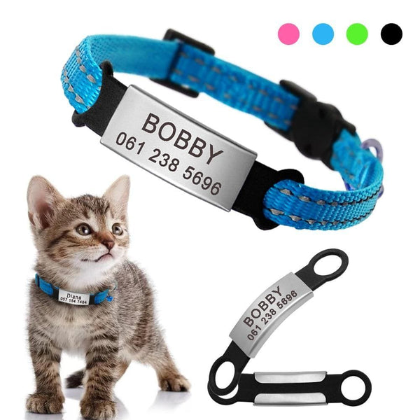 Load image into Gallery viewer, personalised cat collar with engraving