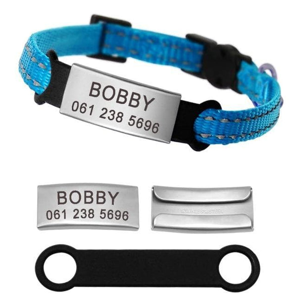 Load image into Gallery viewer, personalised cat collar with engraving