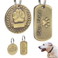Brushed Pawz Pet Tag - Personalised Engraving