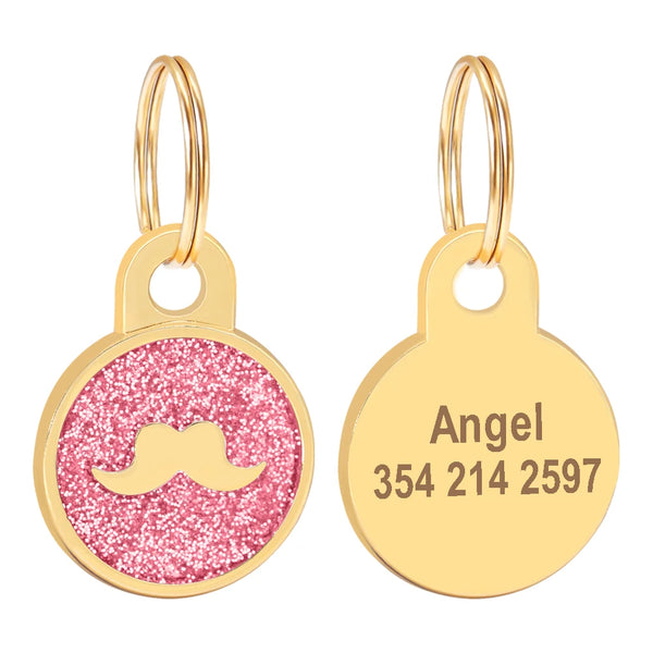 Load image into Gallery viewer, Gold Paw Pet Tag - Personalised Engraving

