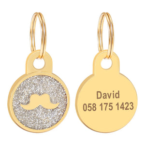 Gold Paw Pet Tag - Personalised Engraving
