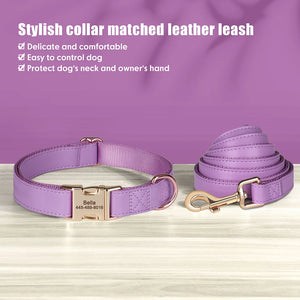 Boardwalk - Leash and Personalised Collar Set