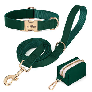 Boardwalk - Leash, Poop Bag Holder & Personalised Collar