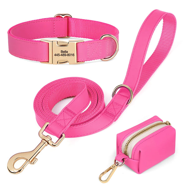 Load image into Gallery viewer, Boardwalk - Leash, Poop Bag Holder &amp; Personalised Collar
