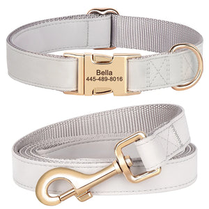 Boardwalk - Leash and Personalised Collar Set