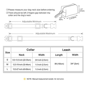 Boardwalk - Leash, Poop Bag Holder & Personalised Collar