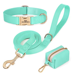 Boardwalk - Leash, Poop Bag Holder & Personalised Collar