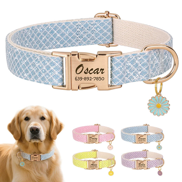Load image into Gallery viewer, Daisy Chain - Personalised Collar
