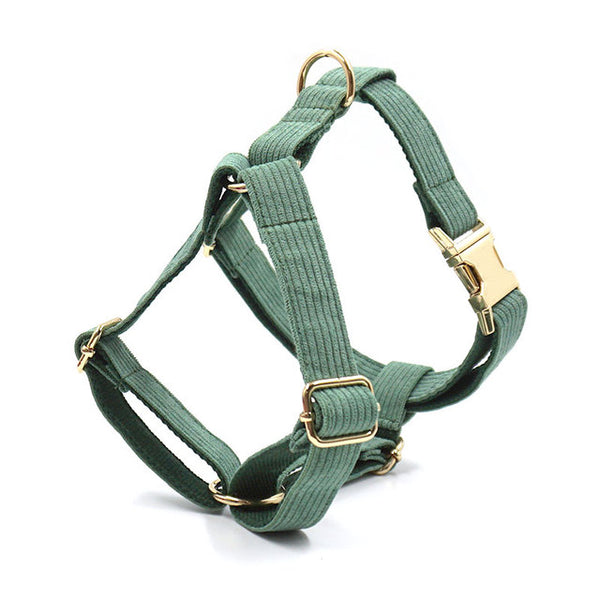Load image into Gallery viewer, Corduroy Crush Olive - Personalised Harness
