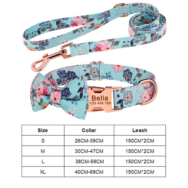Load image into Gallery viewer, Dapper Dog - 2 Piece Set - Leash &amp; Personalised Collar
