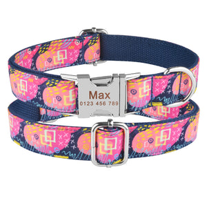 Noughts & Crosses - Personalised Collar