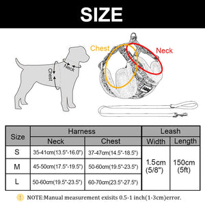 Chewnel - 3 Piece Set - Harness, Leash & Poop Bag Holder