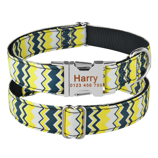 Load image into Gallery viewer, Ziggy Yellow - Personalised Collar
