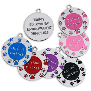 I'm Lost Pet Tag - Personalised Engraving